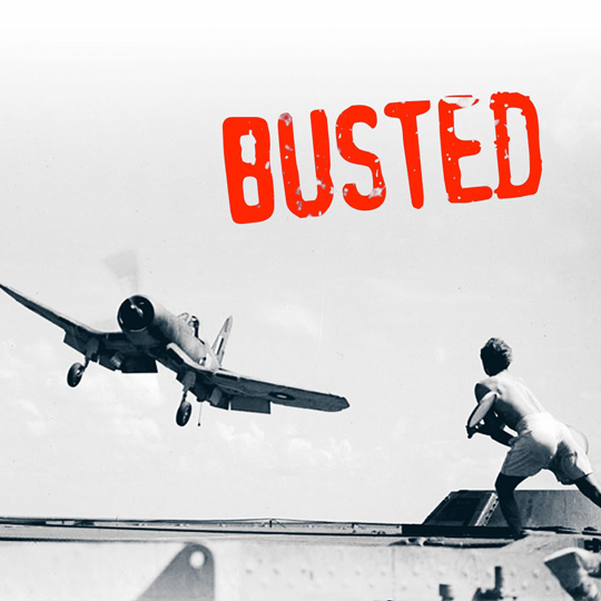 F4U Corsair on a carrier deck